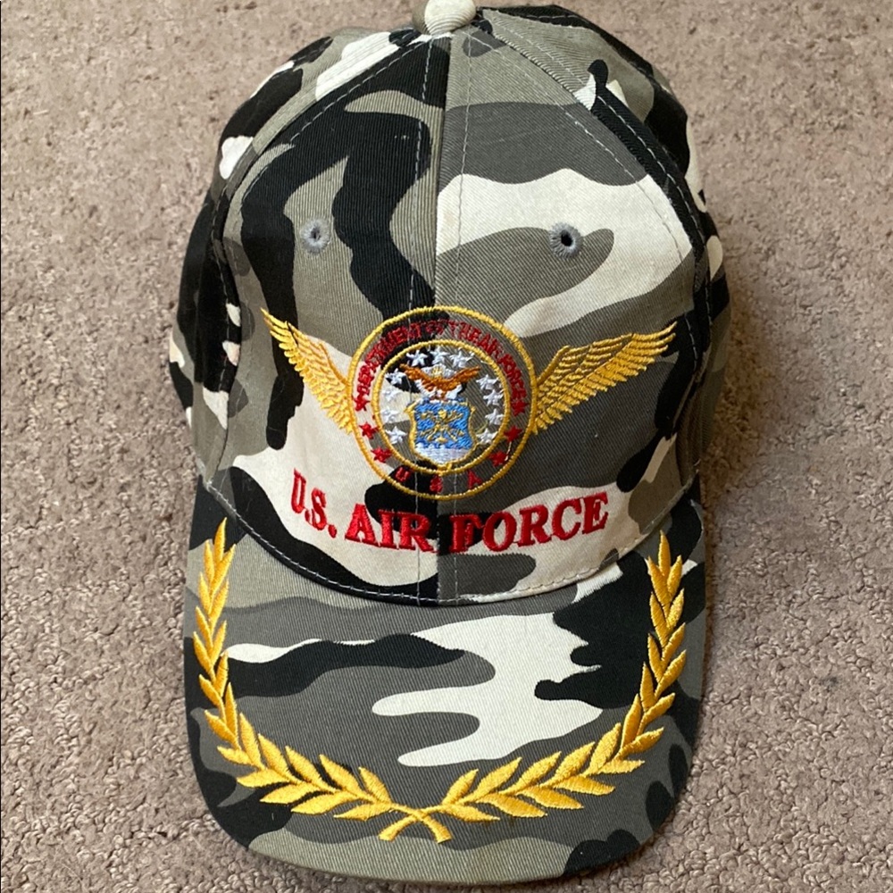 Camouflage U.S. Air Force Hat with Embroidery Military Trucker Summer